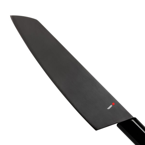 An all purpose knife focusing on its blade, shown diagonally
