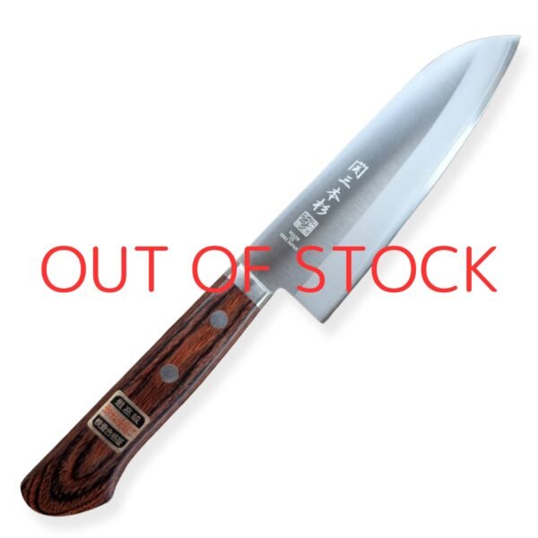 An all purpose knife displayed diagonally, showing the entire knife with a text of out of stock