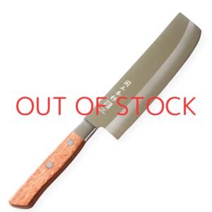 A vegetable knife displayed diagonally, showing the entire knife with a text of out of stock