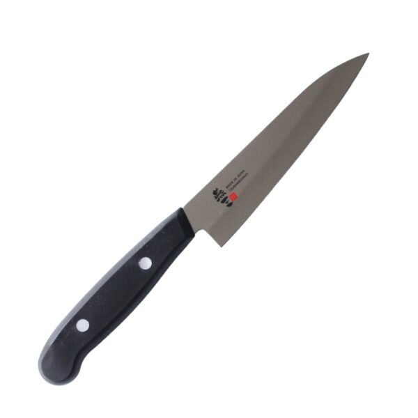 A petty knife displayed diagonally, showing the entire knife with text of out of stock