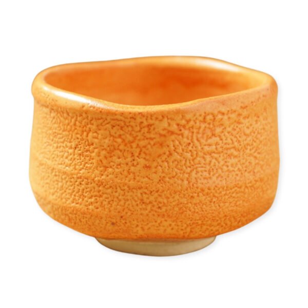 Front view of a matcha bowl showing its overall shape