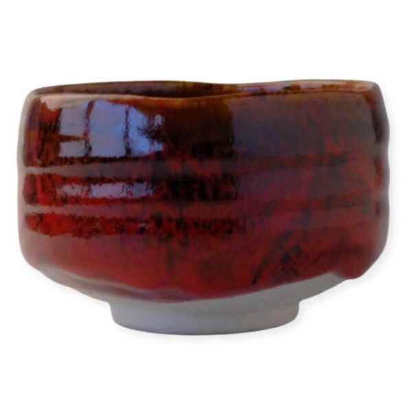 Front view of a matcha bowl showing its overall shape