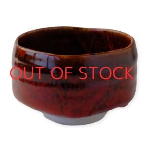 Japanese Matcha Bowl - Mino Ware Ceramics - Red Tengu