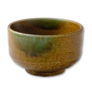 Front view of a matcha bowl showing its overall shape