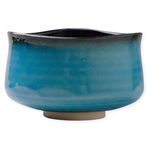 Front view of a matcha bowl showing its overall shape