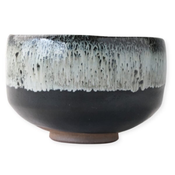 Front view of a matcha bowl showing its overall shape