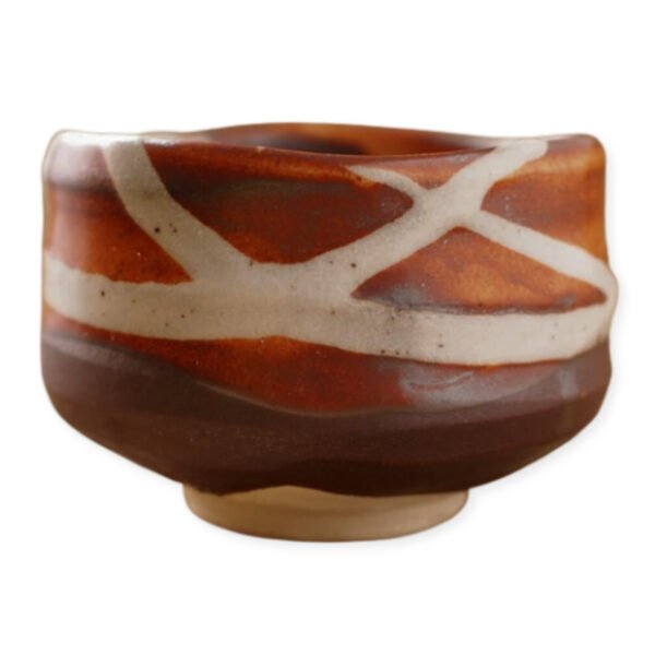 Front view of a matcha bowl showing its overall shape