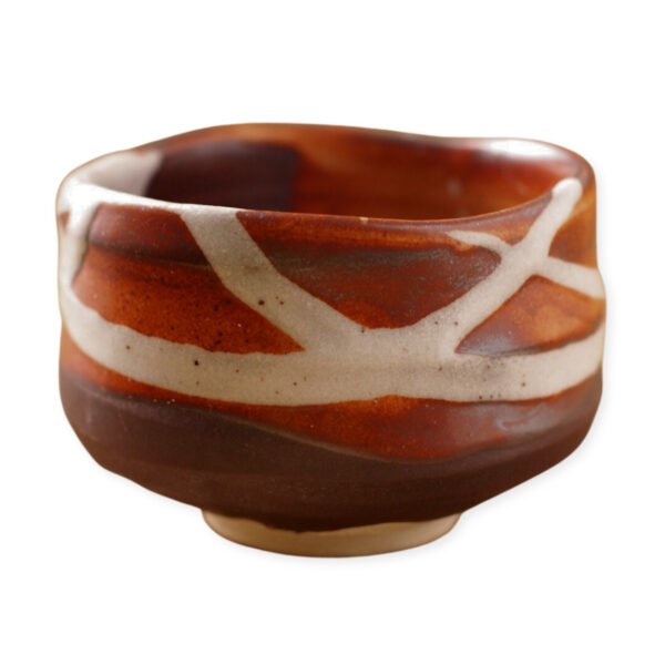 Front view of a matcha bowl showing its overall shape