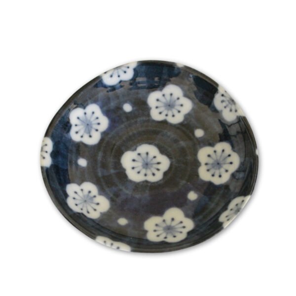 Top view of a small plate showing the entire design