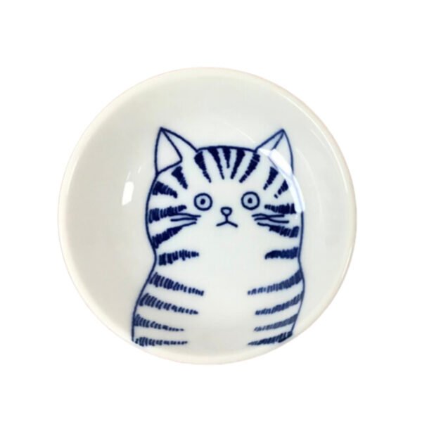 Top view of a small plate showing the entire design