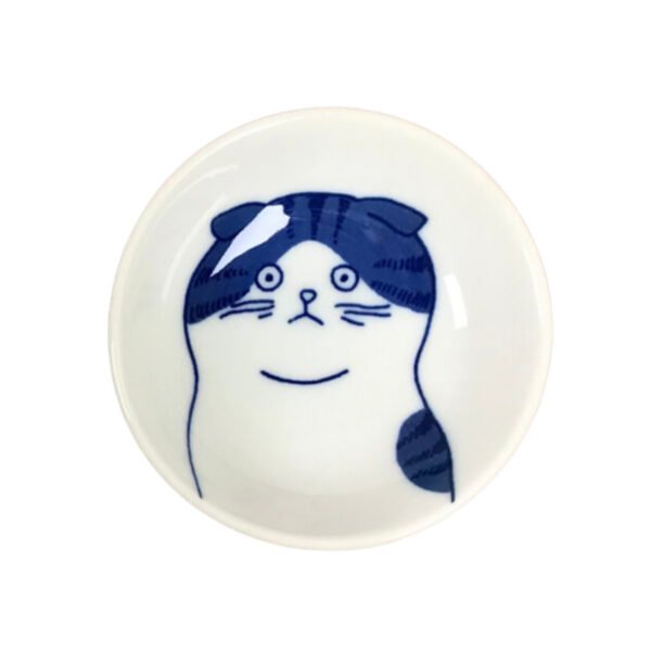 Top view of a small plate showing the entire design