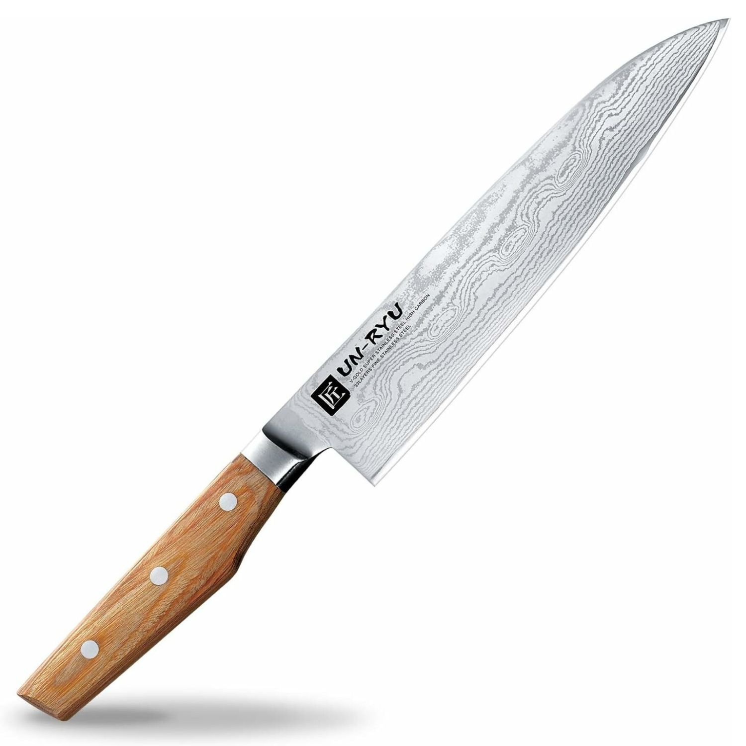 Japanese Kitchen Knife Unryu - Damascus Chef's Knife (Gyuto) - 33 Layers 210mm