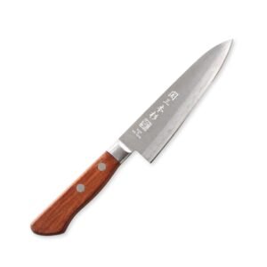 A petty knife displayed diagonally, showing the entire knife