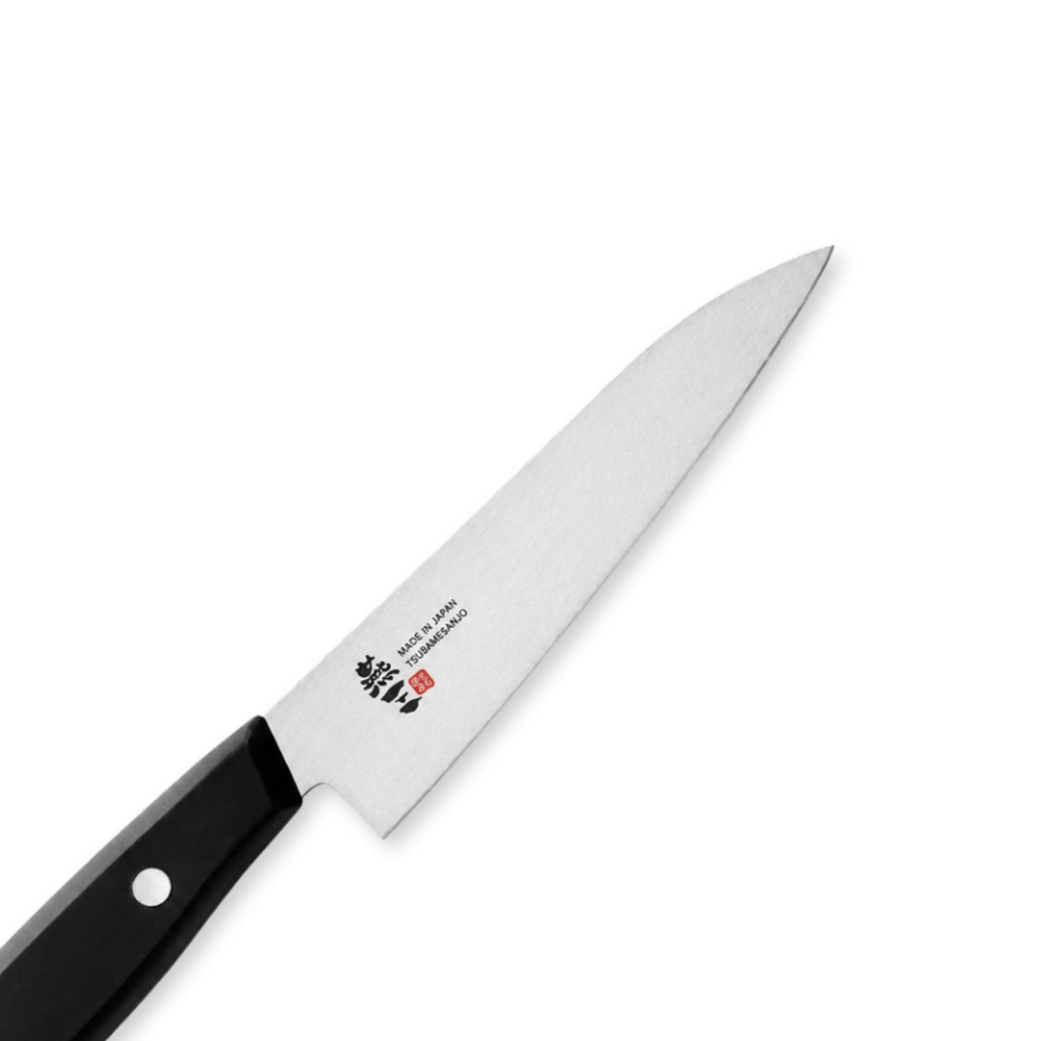 A petty knife focusing on its blade, shown diagonally